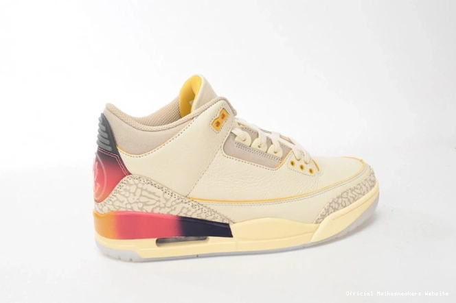 Official Maikesneakers Sunset FN0344-901 Jordan 3 Balvin Medellin x Air J 0813
